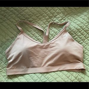 Gymshark V Neck training bra XXL in taupe